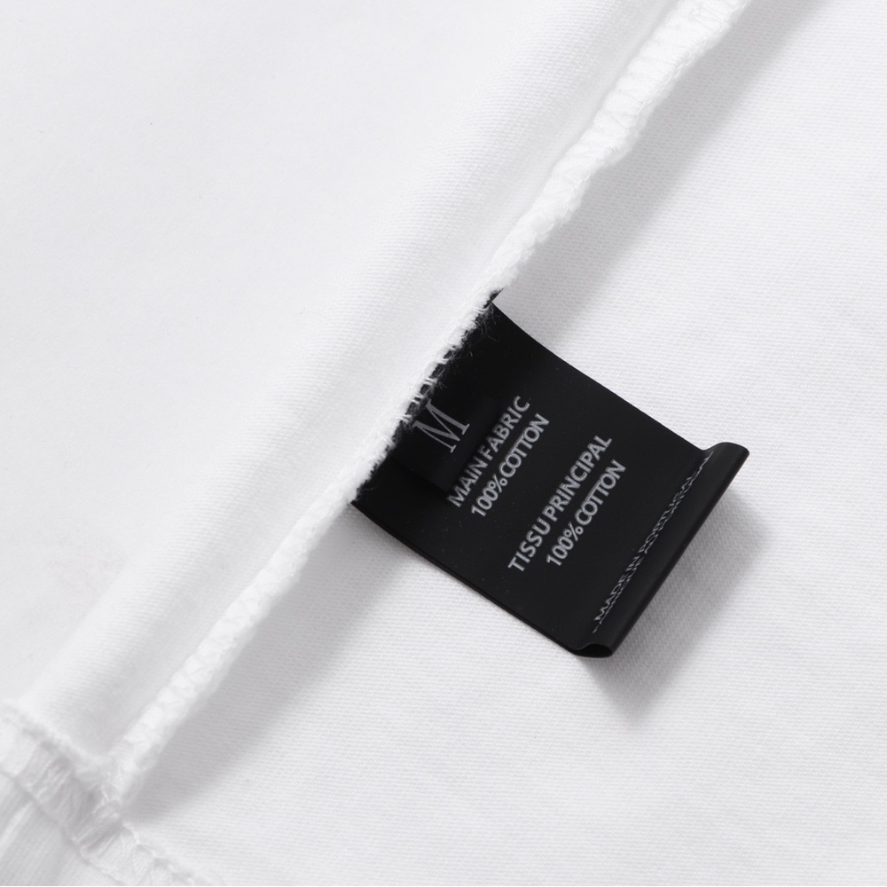 Vetements White Tee with Yellow and Maroon Graphic - Picture 9 of 9